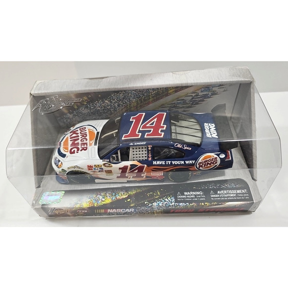 Burger King 2009 Tony Stewart #14 NASCAR Rev-N-Go Race Car New In Box. - Picture 3 of 10